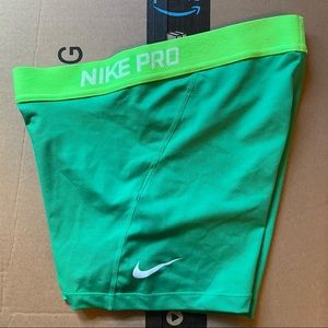 Green 3” Nike Pros